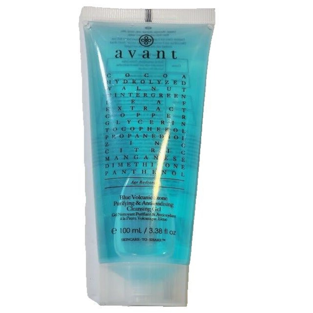 Avant Blue Volcanic Stone Purifying Antioxidizing Cleansing Gel 3.38 oz Sealed